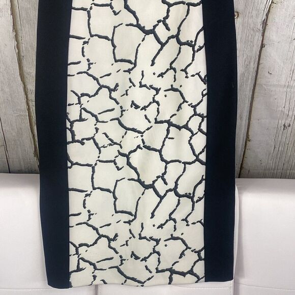 Ann Fontaine Penda Black and White Shift Dress Size 6 - Picture 3 of 11